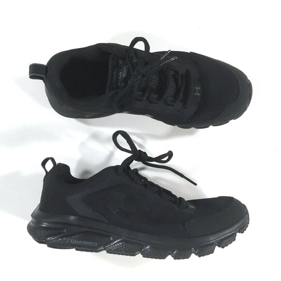 Under Armour Charged Assert 9 Running Shoes Mens Size 8.5 Black 3024590-003 - Picture 1 of 9